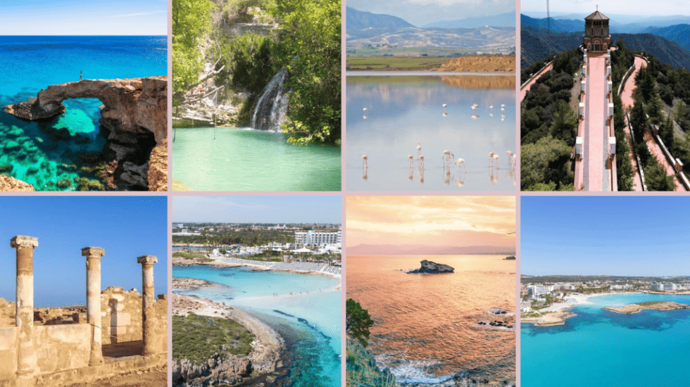 a collage of pictures of different things to do in Cyprus.